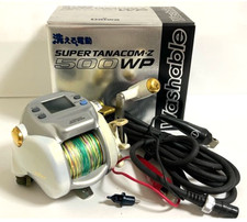 Mulinello da Pesca Elettrico DAIWA Super Tanacom Z 500WP Inglese Manuale Cavo Alimentazione Box