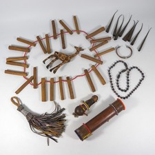 LOTTO STOCK COLLEZIONE DI OGGETTI MANUFATTI AFRICANI TRIBù AFRICA VINTAGE W354