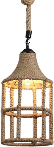 Lampadario sospeso con corda
