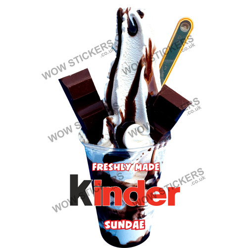 Adesivo furgone gelato kinder - furgone,