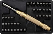 SET KIT PUNZONATORE AUTOMATICO A SCATTO PUNZONE RAME INCISIONE LETTERE NUMERI