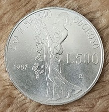 Moneta Italia 500 Lire 1987