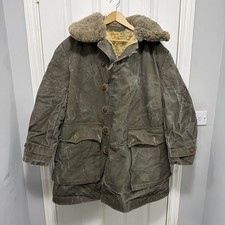 Cappotto Mats Larsson esercito svedese shearling pelle di pecora Bane M1909 Livpals seconda guerra mondiale grande