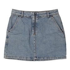 Mini gonna denim sottotono -