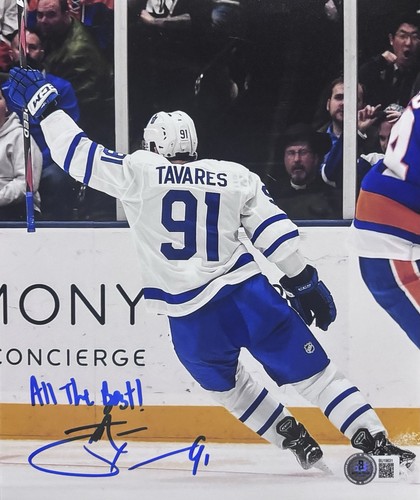 John tavares signed 8x10 - signed,