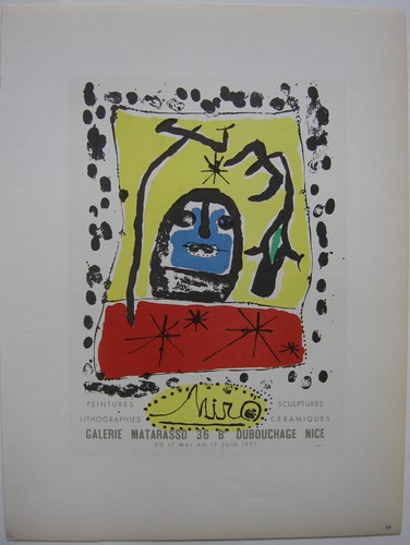Joan miro peintures litografia - peintures,