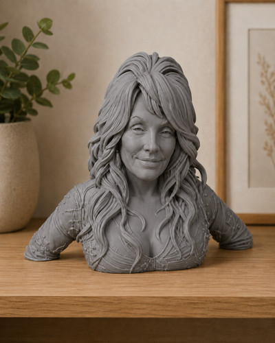 Scultura busto cantante dolly - scultura,