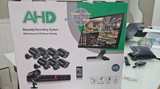 KIT 8 TELECAMERE VIDEOSORVEGLIANZA AHD IP CLOUD DVR 8 CANALI HD INFRAROSSI 5G