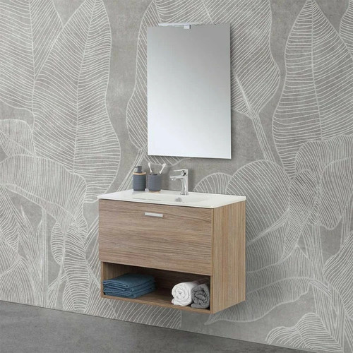 Mobile bagno sospeso rovere - bagno,