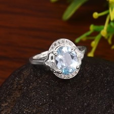 Anello aaa acquamarina - anello,
