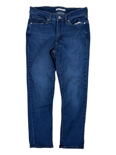 Levi blue dark wash mid - dark, mid-rise