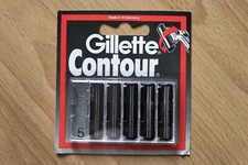Pack 5 Lames GILLETTE CONTOUR Lot Rechange Rasoir HOMME Plus + VINTAGE ORIGINAL