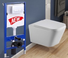 Set WC sospeso senza bordo di