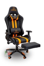 Sedia da gaming ufficio ergonomica poltrona racing resistente con poggiapiede