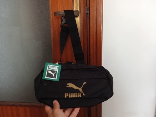 Marsupio nero con - , oro
