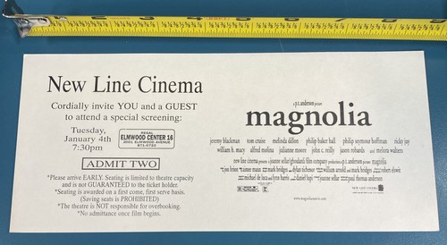 Raro biglietto film - , proiezione
