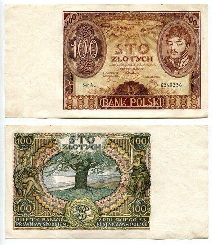 100 zlotych polonia - zlotych,