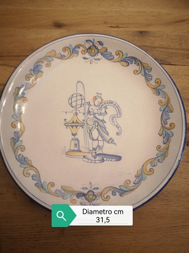 Piatto decorativo ceramica - in,