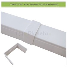 Connettore giunto per canaline elettriche passacavi coprifili bianco giunzione c