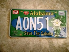 Targhe Americane ALABAMA