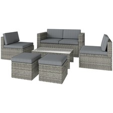 Outsunny set giardino rattan - outsunny,