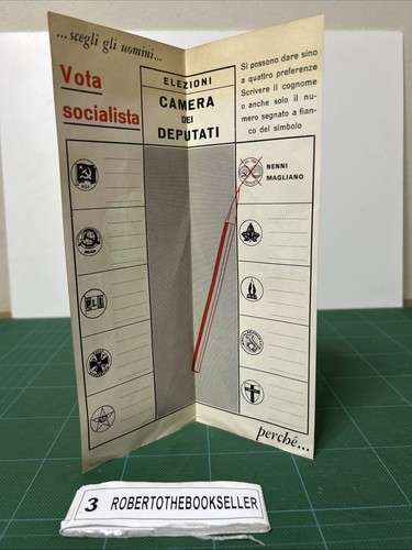 Facsimile scheda elettorale - facsimile,