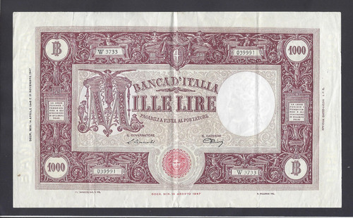 Italia 1000 lire - lire, @