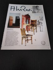 1987 ALDO ROSSI MOBILE & AFRA E TOBIA SCARPA DIVANO DESIGN AD PUBBLICIT