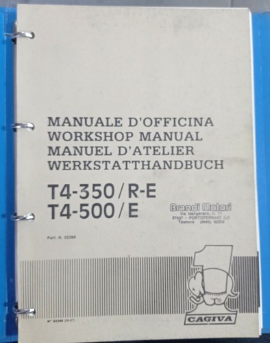 Cagiva 350r 500e - 500e, manuale