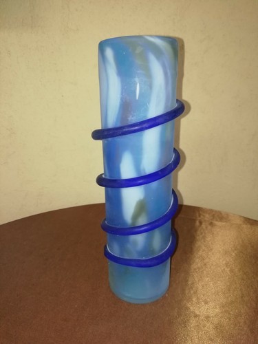 Vaso pasta vetro blu - pasta,
