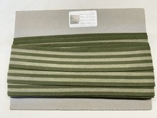 6,3 metri di treccia nastro tessuto buche verdi bicolore fuori produzione stock