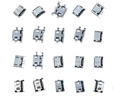 20 Pz CONNETTORE MICRO USB FEMMINA 5 PIN SMD 20 TIPI