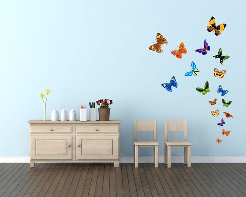Adesivo murale farfalle - -,