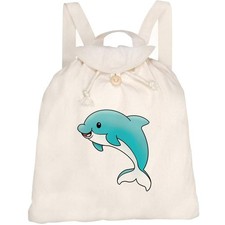 Zaino/zaino in tela 'Blue Baby