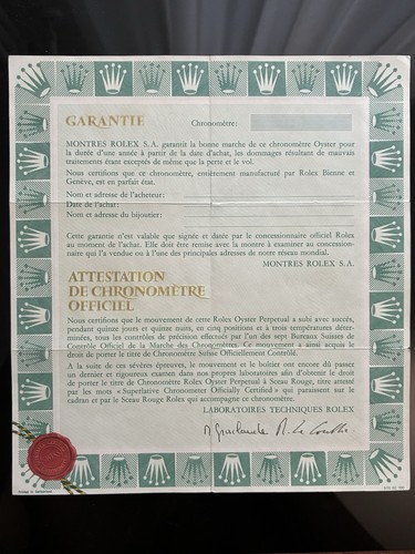 Rolex original 100 warranty - original, 100%
