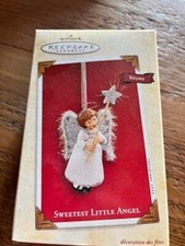 Hallmark Keepsake Ornamento Dolce Piccolo Angelo Suono Magia 2003 Stella Bianca