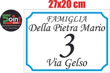 TARGA Numeri civici numero