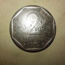 MONETA DA 2 FRANCHI REPUBBLICA