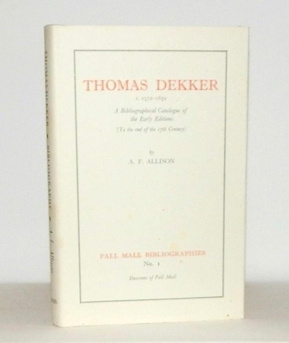 1972 thomas dekker - dekker, c1572-1632