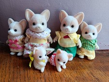Sylvanian Families Vintage Chihuahua Family con due bambini buone condizioni