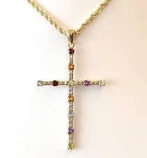 large CRUCIFIX PENDANT, 18 kt