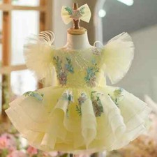 Abito da ballo principessa per bambini ospite compleanno battesimo festa ragazze vestiti vestidos