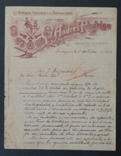 Facture ESPAGNE 1915 SARAGOSA