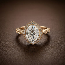 Anello Moissanite Taglio