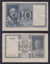 Banconota Italia 10 lire