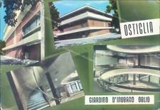 p140 cartolina ostiglia giardino d'inverno provincia di mantova