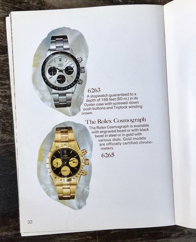 Rolex catalogue 1970 - rolex, 1970's