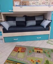 completo cuscini per letto a ponte o cassettone Azzurro E Blu