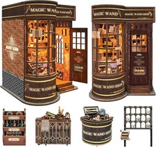 Book Nook Kit per Adulti, Booknook Fai da Te Kit Casa in Miniatura, Puzzle in Legno 3D per