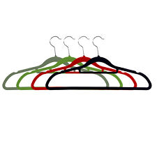 Appendiabiti con rivestimento in velluto e passante per pantaloni e ganci girevoli 10-30-50 pezzi